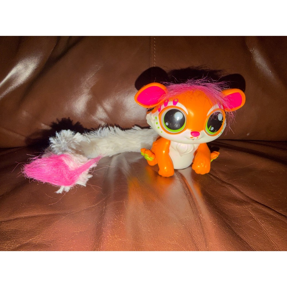 Mattel Enchantimals Orange Pink Interactive Pet Figure Fluffy Tail 2017 Toy